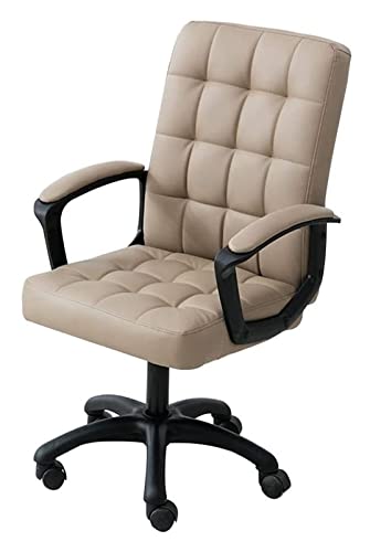 Ergonomischer Chefsessel - Drehbarer Computerstuhl aus PU-Leder mit Einstellbarer Höhe - Stilvoller Schreibtischstuhl in Khaki für den Heim- und Bürogebrauch Ergonomischer Chefsessel - Drehbarer Computerstuhl aus PU-Leder mit Einstellbarer Höhe - Stilvoller Schreibtischstuhl in Khaki für den Heim- und Bürogebrauch von generic
