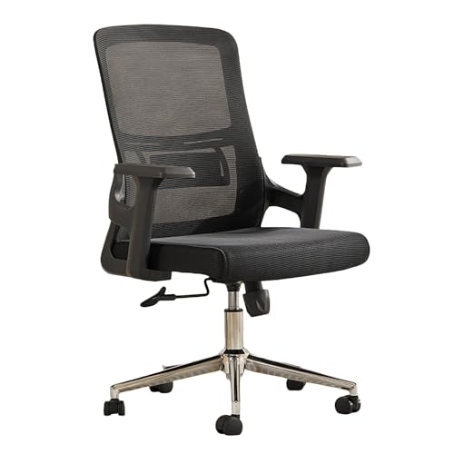 Ergonomischer Chefsessel - Höhenverstellbare Lordosenstütze 360°-Drehung - Bequemer Gaming-Stuhl für Homeoffice, Arbeitszimmer, Wohnzimmer, Schlafzimmer - Schwarz von generic