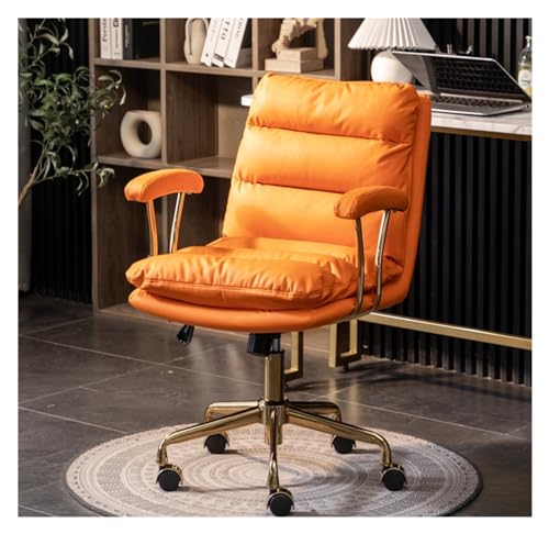 Ergonomischer Chefsessel - Stilvoller orangefarbener Computer-Schreibtischstuhl mit Hebe- und Drehfunktion, perfekt für Zuhause und das Arbeitszimmer, bequemes und modernes Design für den ga Ergonomischer Chefsessel - Stilvoller orangefarbener Computer-Schreibtischstuhl mit Hebe- und Drehfunktion, perfekt für Zuhause und das Arbeitszimmer, bequemes und modernes Design für den ga von generic
