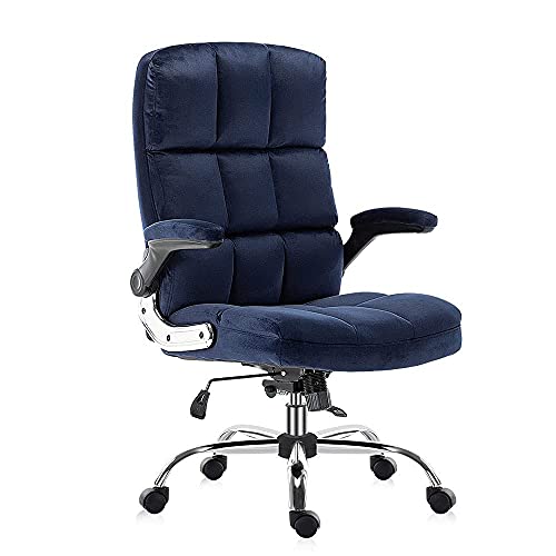 Ergonomischer Chefsessel in Dunkelblau – Verstellbarer Drehstuhl mit hochklappbaren Armlehnen und Lordosenstütze für den Schreibtisch zu Hause und im Büro Ergonomischer Chefsessel in Dunkelblau – Verstellbarer Drehstuhl mit hochklappbaren Armlehnen und Lordosenstütze für den Schreibtisch zu Hause und im Büro von generic