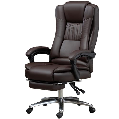 Ergonomischer Chefsessel mit Fußstütze – Drehstuhl mit hoher Rückenlehne, doppelte Rückenlehne, verstellbares Design, trägt 150 kg, Farbe von generic