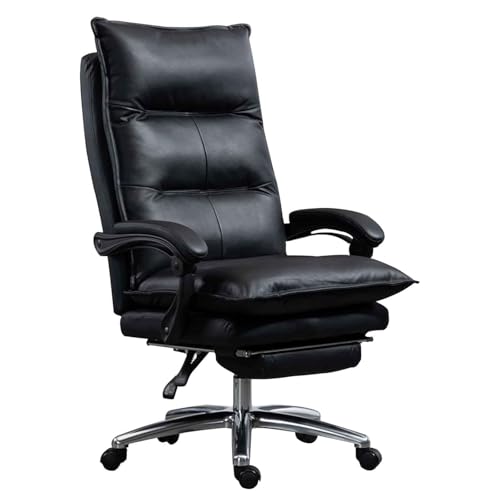 Ergonomischer Chefsessel mit einziehbarer Fußstütze – Vollständig Verstellbarer Computerstuhl mit hoher Rückenlehne, bequemer Drehstuhl für Chefsessel für ultimative Unterstützung von generic