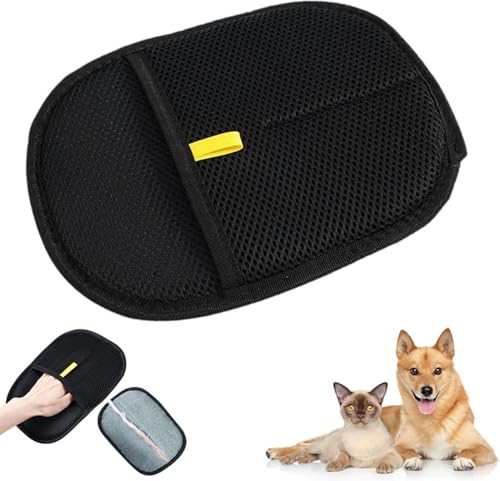 Fellmagnet Handschuhe Doppelseitig, Fell Magnet, Katzen/Hunde Handschuhe Fellpflege, Fell Magnet Static Removal Gloves, Wiederverwendbar zur Fellpflege im Alltag. (2) von generic