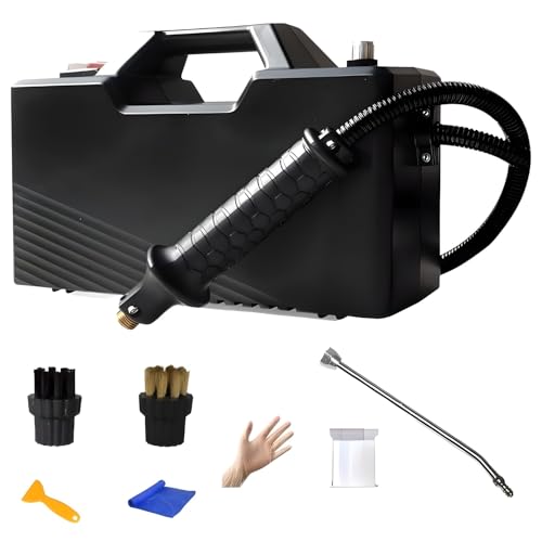 Handheld Dampfreiniger für Heimküchenauto, 3800W 9,5 -Br. 6S Heizreinigung Dampfkit mit 7 Stück Accessoires, 3M Verlängertes Rohr für Badezimmer, Kleidung, Teppich Black Handheld Dampfreiniger für Heimküchenauto, 3800W 9,5 -Br. 6S Heizreinigung Dampfkit mit 7 Stück Accessoires, 3M Verlängertes Rohr für Badezimmer, Kleidung, Teppich Black von generic