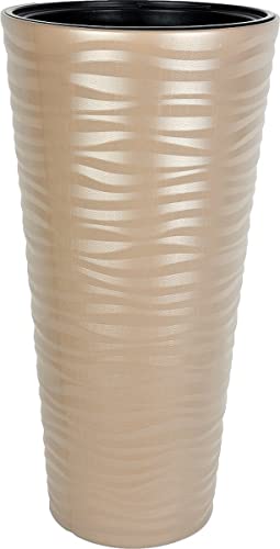 Hoher Blumentopf L beige Vase 80 cm Pflanzgefäß für Tür innen außen Hoher Blumentopf L beige Vase 80 cm Pflanzgefäß für Tür innen außen von generic