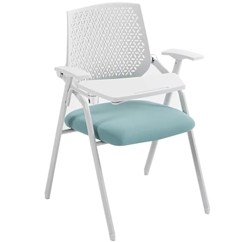 Klappstuhl Mit Schreibplatte Verstellbare Rückenlehne, Minimalistisches Design Für Konferenzräume Klassenzimmer Schulungsräume Und Studios(Blau) von generic