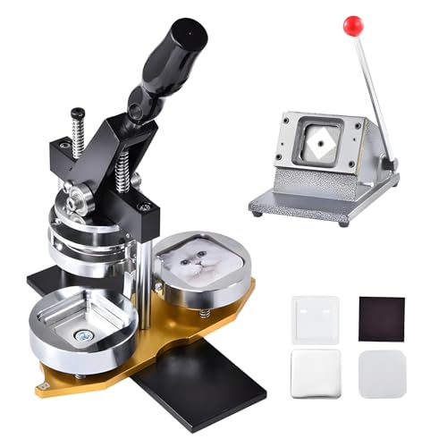 Magnet Maker Machine, 2x2 Zoll/50mm x 50mm DIY Square Photo Fridge Magnet Maker Machine Kit, mit 100 Zubehör für Aufkleber und bügelfreundliche Oberflächen von generic