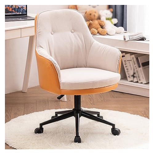 Moderner Chefsessel aus Samt mit Drehfunktion – Ergonomischer, gepolsterter Schreibtischstuhl mit getuftetem Design und Rollen für Frauen und Mädchen – Stilvoller Arbeitshocker für Zuhause u von generic
