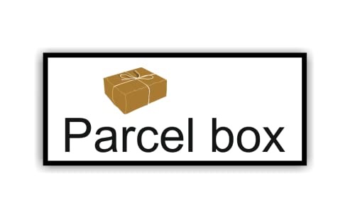 Paketbox Kennzeichnung Parcel box Aufkleber in englischer Sprache für England Großbritannien (RP38) (10cm x 4cm) von generic