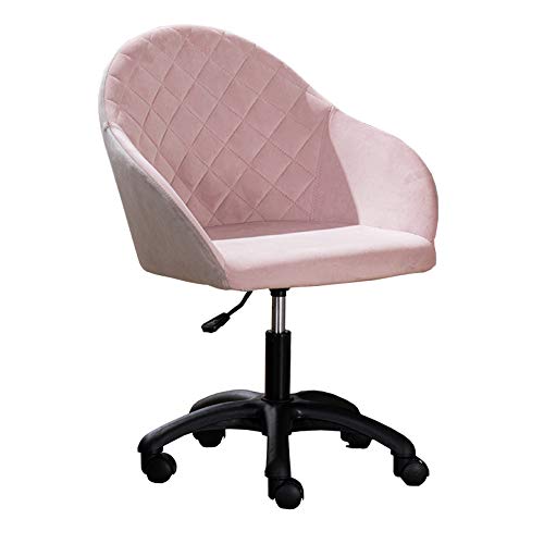 Professioneller Drehstuhl für Schreibtisch, Computerstuhl, Drehstuhl, ergonomischer Arbeitsstuhl mit mittelhoher Rückenlehne, Bürostuhl, Verstellbarer Schreibtischstuhl mit Samtpolsterung, S von generic