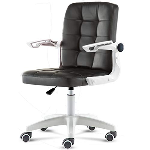 Professioneller ergonomischer Bürostuhl, Verstellbarer Studenten-Computerstuhl für Zuhause, Drehstuhl mit Hebefunktion, platzsparendes Design (schwarz) von generic