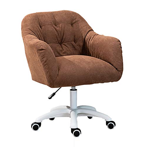 Professioneller ergonomischer Bürostuhl für Zuhause, Computer-Büro-Schreibtischstuhl, Samtsitz, mittlere Rückenlehne mit Armlehnen, geräuscharme Rolle, Verstellbarer Drehstuhl für das Home-O von generic