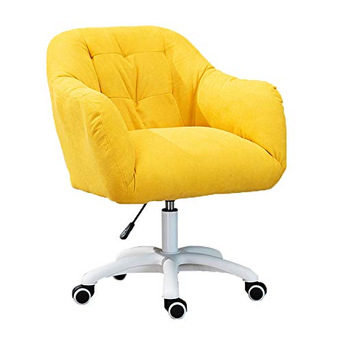 Professioneller ergonomischer Bürostuhl für Zuhause, Computer-Büro-Schreibtischstuhl, Samtsitz, mittlere Rückenlehne mit Armlehnen, geräuscharme Rolle, Verstellbarer Drehstuhl für das Home-O von generic