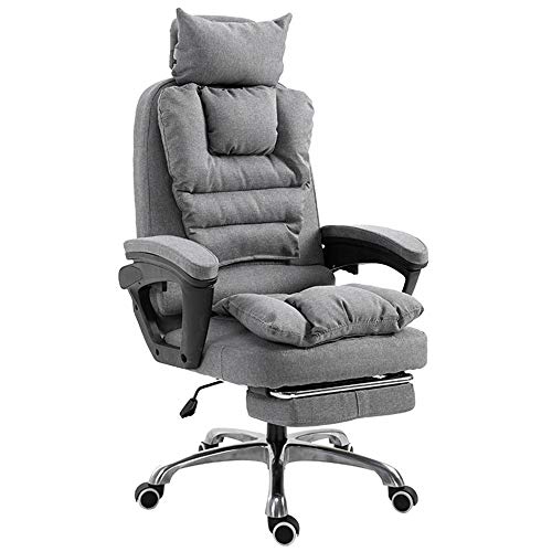 Professioneller ergonomischer Chefsessel aus Stoff mit 155°-Neigung, Abnehmbarer Kopfstütze, Rückenlehne, Stauraumdesign, Fußstütze, modernes Design für Komfort und Entspannung Professioneller ergonomischer Chefsessel aus Stoff mit 155°-Neigung, Abnehmbarer Kopfstütze, Rückenlehne, Stauraumdesign, Fußstütze, modernes Design für Komfort und Entspannung von generic