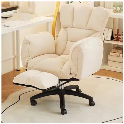 Professioneller ergonomischer Gaming-Stuhl mit Rädern und Fußstütze für den Schreibtisch im Home-Office, Beige, Liegesofa-Sitz für Wohnzimmer und Schlafzimmer Professioneller ergonomischer Gaming-Stuhl mit Rädern und Fußstütze für den Schreibtisch im Home-Office, Beige, Liegesofa-Sitz für Wohnzimmer und Schlafzimmer von generic