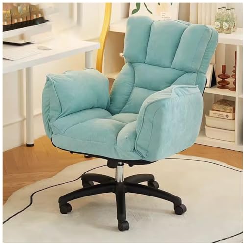 Professioneller ergonomischer Gaming-Stuhl mit Rollen für das Home-Office, Verstellbarer Computer-Studierstuhl mit Rückenlehne und Sessel für Wohnzimmer und Schlafzimmer, Blau von generic