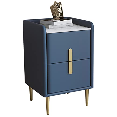 Schmale Nachttische,moderner Nachttisch im Mid-Century-Stil mit Platte aus Sinterstein,Minimalistischer Nachttisch aus Leder für Schlafzimmer und Wohnzimmer–Braun,30x35x55 cm Schmale Nachttische,moderner Nachttisch im Mid-Century-Stil mit Platte aus Sinterstein,Minimalistischer Nachttisch aus Leder für Schlafzimmer und Wohnzimmer–Braun,30x35x55 cm von generic