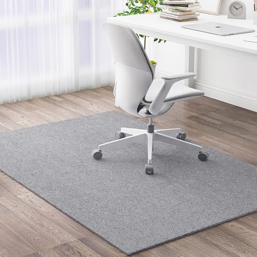 Schreibtischstuhlmatte für Hartböden,rutschfeste BüRostuhl Teppich Waschbar Bodenschutz Matte(Style4,60x120cm) von generic