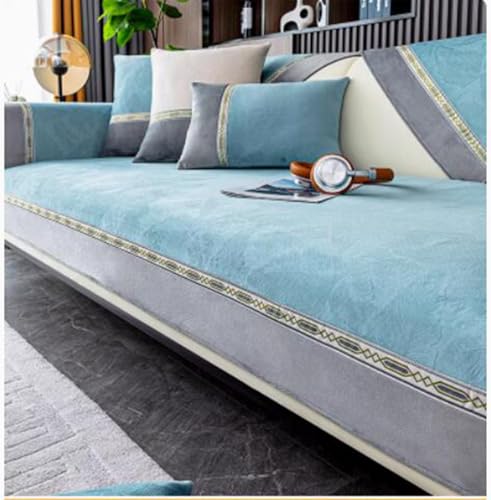 Sofa überzug Waschbar rutschfeste Sofabezug Couchschoner Couch Bezüge Überwurfdecke Sofa Bezug L Form Möbelschutz(Style8,90x120cm) von generic