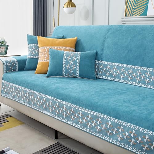 Sofabezug Anti Rutsch Ecksofa L Form Sofaüberwurf Hund Katze Überwurf Hundedecke Sofa Schutzdecke(Style1,90x90cm) von generic