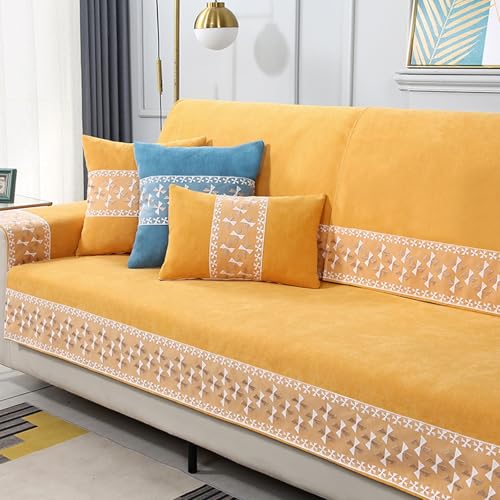 Sofabezug Anti Rutsch Ecksofa L Form Sofaüberwurf Hund Katze Überwurf Hundedecke Sofa Schutzdecke(Style3,90x70cm) von generic