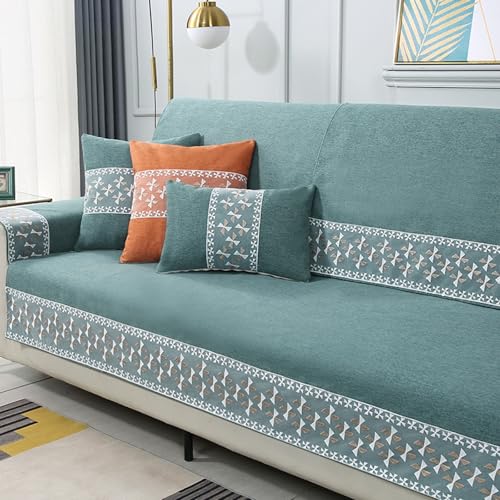 Sofabezug Anti Rutsch Ecksofa L Form Sofaüberwurf Hund Katze Überwurf Hundedecke Sofa Schutzdecke(Style9,110x110cm) von generic