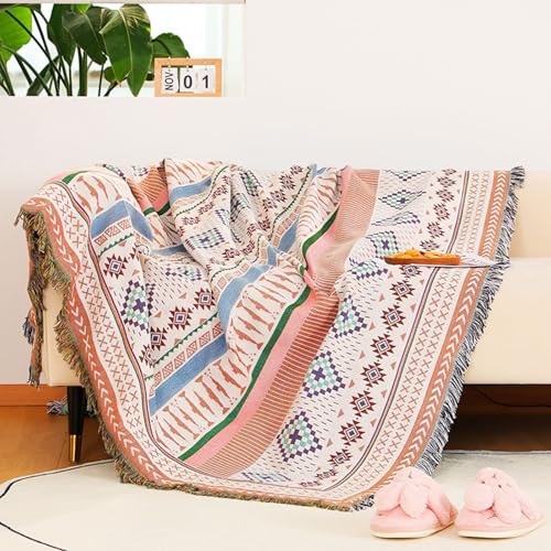 Sofadecke Sofa Überwurfdecke 1/2/3/4 Sitzer Wendbare Sofa Decken Handtücher für Zuhause Büro Reisen Zelten(Style2,71x118in) von generic