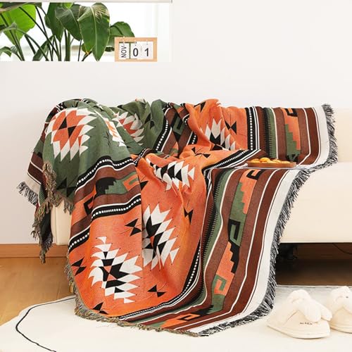 Sofadecke Sofa Überwurfdecke 1/2/3/4 Sitzer Wendbare Sofa Decken Handtücher für Zuhause Büro Reisen Zelten(Style3,63x102in) von generic