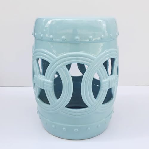 Tiver Gartenhocker, Keramik-Deko-Gartenhocker, Tiver Gartenhocker glasiert, Outdoor-Trommel-Keramik-Beistelltisch, Beistelltisch-Pflanzenständer für Wohnzimmer, Terrasse, Balkon Tiver Gartenhocker, Keramik-Deko-Gartenhocker, Tiver Gartenhocker glasiert, Outdoor-Trommel-Keramik-Beistelltisch, Beistelltisch-Pflanzenständer für Wohnzimmer, Terrasse, Balkon von generic