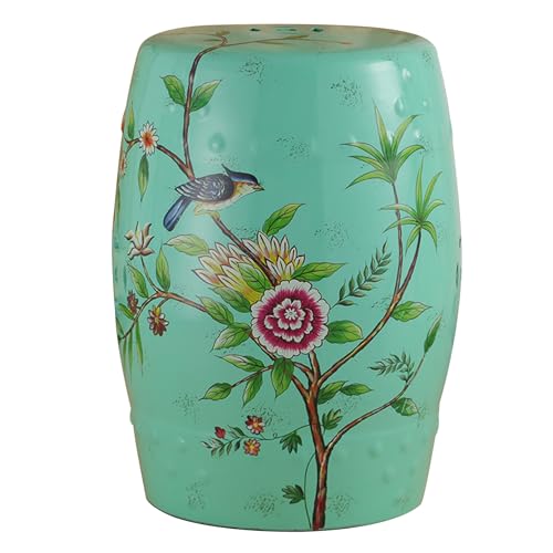 tive Gartenhocker aus Keramik, Keramik-Beistelltisch, Innen- und Außention, Pflanzenhocker, chinesische Trommelhocker, Design-Sitzgelegenheiten, Akzenttisch, Fasstisch, für Winte von generic