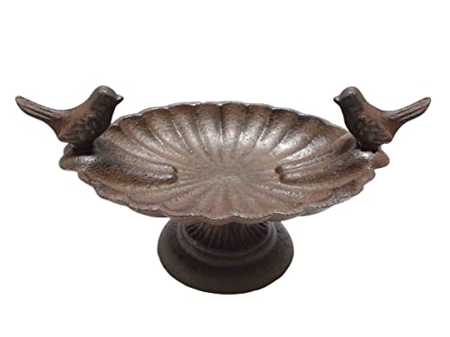 Vogeltränke mit Vögeln | Futterstelle aus Gusseisen | Garten Terrasse Balkon | 25 cm Vogeltränke mit Vögeln | Futterstelle aus Gusseisen | Garten Terrasse Balkon | 25 cm von generich