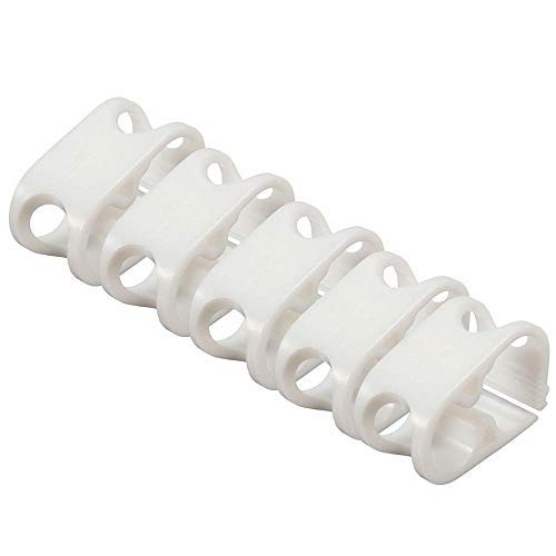 - 5 Stück Kunststoffschelle Schelle Siphon Schlauch Flow Control Ventil Rohrschelle mittel weiß/schwarz 7,5 mm - weiß - 5 Stück Kunststoffschelle Schelle Siphon Schlauch Flow Control Ventil Rohrschelle mittel weiß/schwarz 7,5 mm - weiß von generies