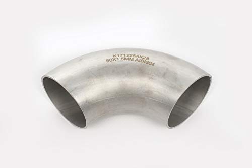 50x1,5 mm EDELSTAHL Bogen 90° V2A 1.4301 50mm Rohr Schweißbogen 50x1,5 mm EDELSTAHL Bogen 90° V2A 1.4301 50mm Rohr Schweißbogen von generisch