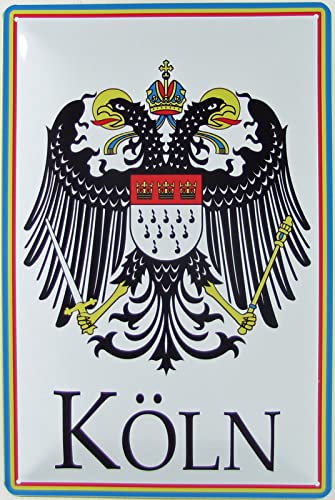 Blechschild 20x30cm gewölbt Köln Wappen Adler Deko Geschenk Schild Blechschild 20x30cm gewölbt Köln Wappen Adler Deko Geschenk Schild von Lulizzie
