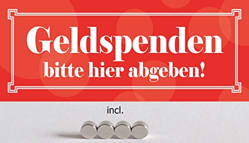 Blechschild 27x10cm gewölbt incl. 4 Magneten Geldspenden Bitte Hier abgeben Deko Geschenk Schild Blechschild 27x10cm gewölbt incl. 4 Magneten Geldspenden Bitte Hier abgeben Deko Geschenk Schild von generisch
