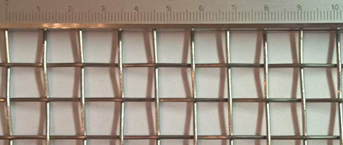 Drahtnetz Edelstahl Drahtgewebe mit 10 mm Maschenweite, 1,5 mm Drahtstärke. 1m x 50cm von generisch