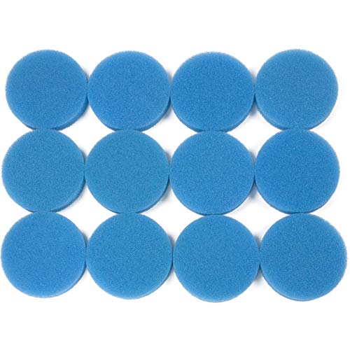 LTWHOME Blauer Rauher Filterschwamm/Filtermatten Passend für Eheim-Classic 2213/250 (12 Stück) von LTWHOME