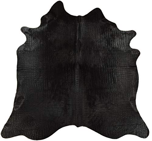 KUHFELL STIERFELL SCHWARZ GEFÄRBT MIT Croco PRÄGUNG 200 x 200 cm Kuh Fell Teppich VON KUHFELLE ONLINE KUHFELL STIERFELL SCHWARZ GEFÄRBT MIT Croco PRÄGUNG 200 x 200 cm Kuh Fell Teppich VON KUHFELLE ONLINE von generisch