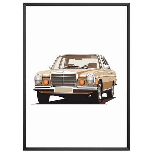MJ-Graphics - Auto-Poster "Mercedes Oldtimer" - Bild mit schönem Auto Klassiker | Wandbild Din A2 in Galerie Qualität mit extra dickem 300g Posterpapier - FineArt Kunstdruck ohne Bilderrahmen von generisch