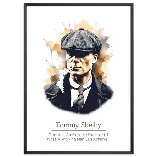 MJ-Graphics - Motivations Poster mit Thomas Shelby Motivationsspruch - Bild mit Peaky Blinders Zitat | Wandbild Din A4 in Galerie Qualität dickes Posterpapier - FineArt Kunstdruck ohne Bilderrahmen MJ-Graphics - Motivations Poster mit Thomas Shelby Motivationsspruch - Bild mit Peaky Blinders Zitat | Wandbild Din A4 in Galerie Qualität dickes Posterpapier - FineArt Kunstdruck ohne Bilderrahmen von generisch