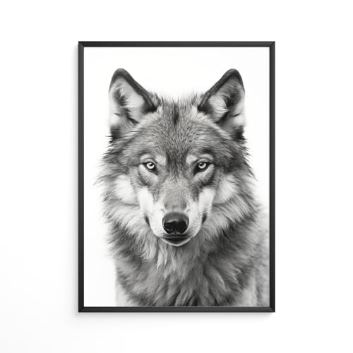 MJ-Graphics - Natur Poster mit Wolf - schwarz weiß Bild | Wandbild Din A3 dickes Posterpapier - FineArt Kunstdruck ohne Bilderrahmen MJ-Graphics - Natur Poster mit Wolf - schwarz weiß Bild | Wandbild Din A3 dickes Posterpapier - FineArt Kunstdruck ohne Bilderrahmen von generisch