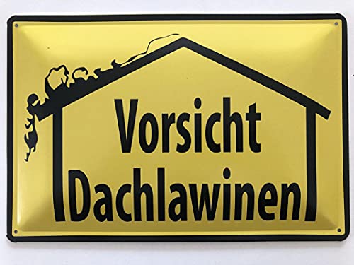 Metall Schild 20x30cm Vorsicht Dachlawinen Warnschild Blechschild Metall Schild 20x30cm Vorsicht Dachlawinen Warnschild Blechschild von generisch