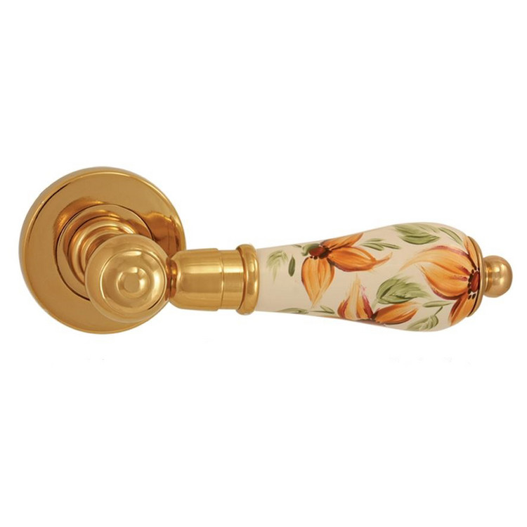 Rosettengarnitur floral Gold Buntbart von Karan