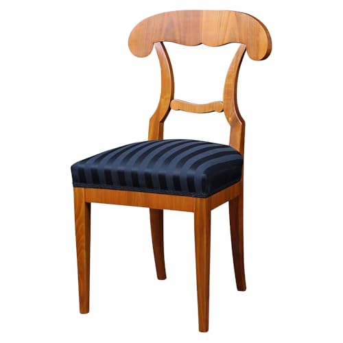Stilwohnen Biedermeier Echtholz-Stuhl aus Kirschbaum-Holz | originale Nachbildung als Handarbeit | Esszimmer-Stuhl Esstischstuhl aus massivem Kirschholz | Federkern-Polsterung | schwarzer Bezug Stilwohnen Biedermeier Echtholz-Stuhl aus Kirschbaum-Holz | originale Nachbildung als Handarbeit | Esszimmer-Stuhl Esstischstuhl aus massivem Kirschholz | Federkern-Polsterung | schwarzer Bezug von generisch