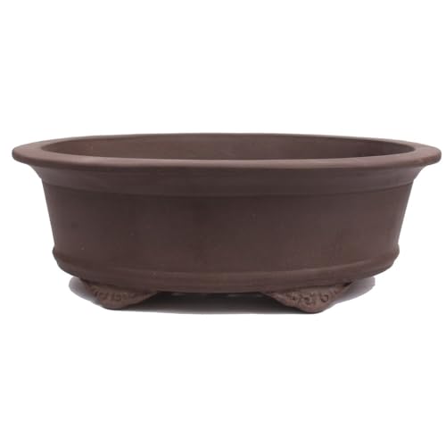 generisch Bonsai - Schale oval 49 x 39 x 16,5 cm, unglasiert, braun, frostfest 40600 von generisch