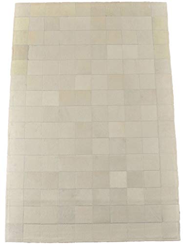 generisch KUHFELL Teppich Creme Weiss Patchwork 100 x 150 cm Fell Teppich VON KUHFELLE online von generisch