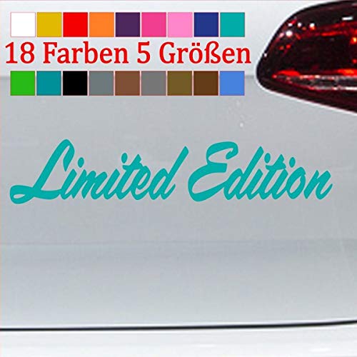 generisch Limited Edition Aufkleber Spezial Sonderedition Car Sticker Vinyl JDM OEM54-Türkis 15x3cm von generisch