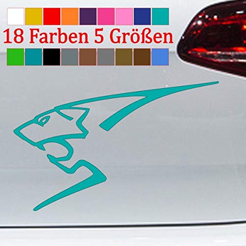 generisch Löwe Aufkleber Peugeot Optik Silhouette 206 207 208 307 308 407 RCZ JDM 5 Größen von generisch