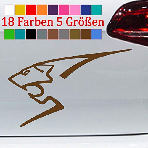 generisch Löwe Aufkleber Peugeot Optik Silhouette 206 207 208 307 308 407 RCZ JDM 5 Größen von generisch