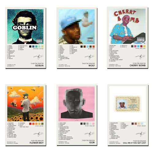 generisch Tyler The Creator Album Cover Limited Edition Posters Paper (Set of 6) Unframed：08in X 12in(20 X 30cm) von generisch